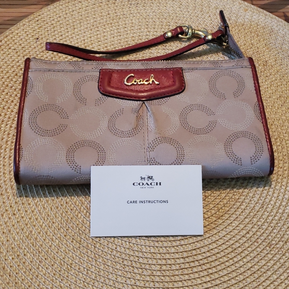 Vintage Coach Wallet with Wrist Strap
